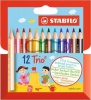 Pastelky STABILO Trio krtk /  12ks