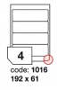 Samolep.etikety 192x61mm bl matn 4 ks/A4