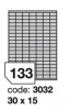 Samolep.etikety 30x15mm bl matn 133 ks/ A4