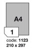 Etikety polyester 210x297mm stbrn matn laser 1 ks/ A4